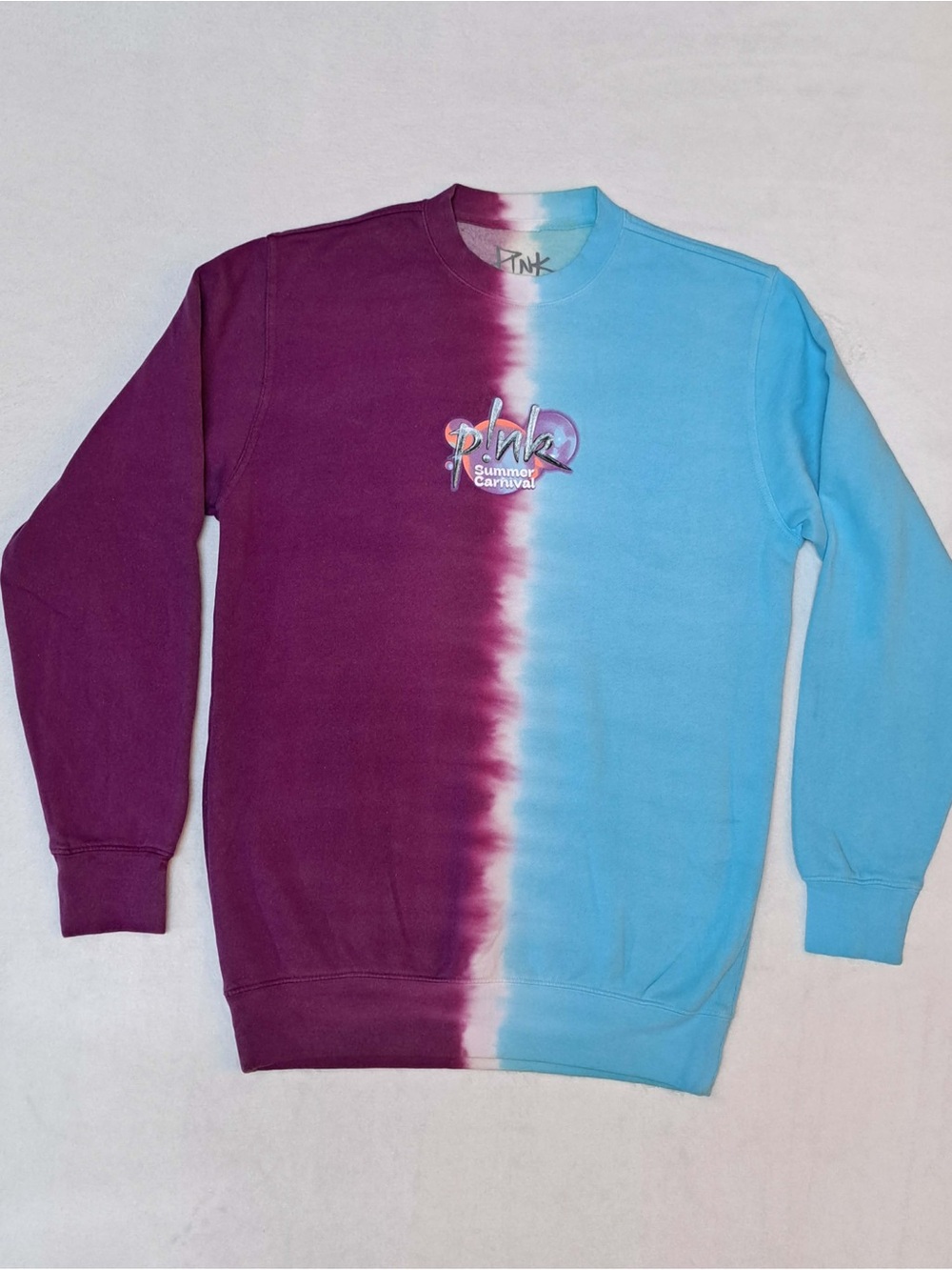 P!nk "Summer Carnival 2024 Tour" tie-dye crewneck sweatshirt - SMALL